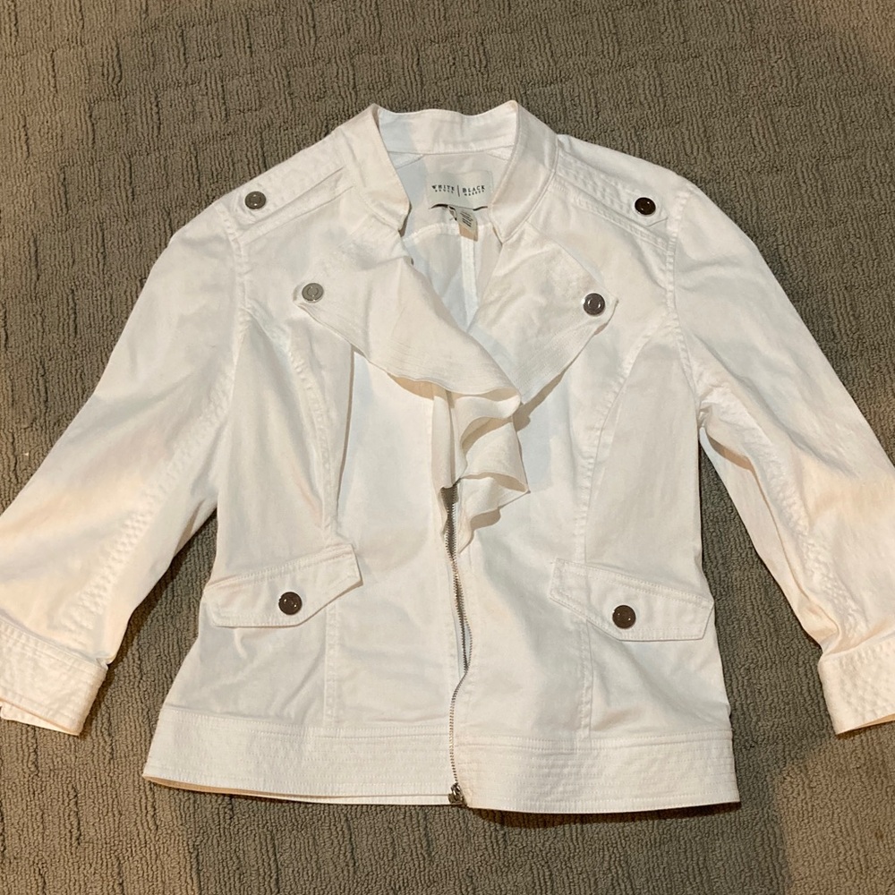 White House Black Market White Blazer